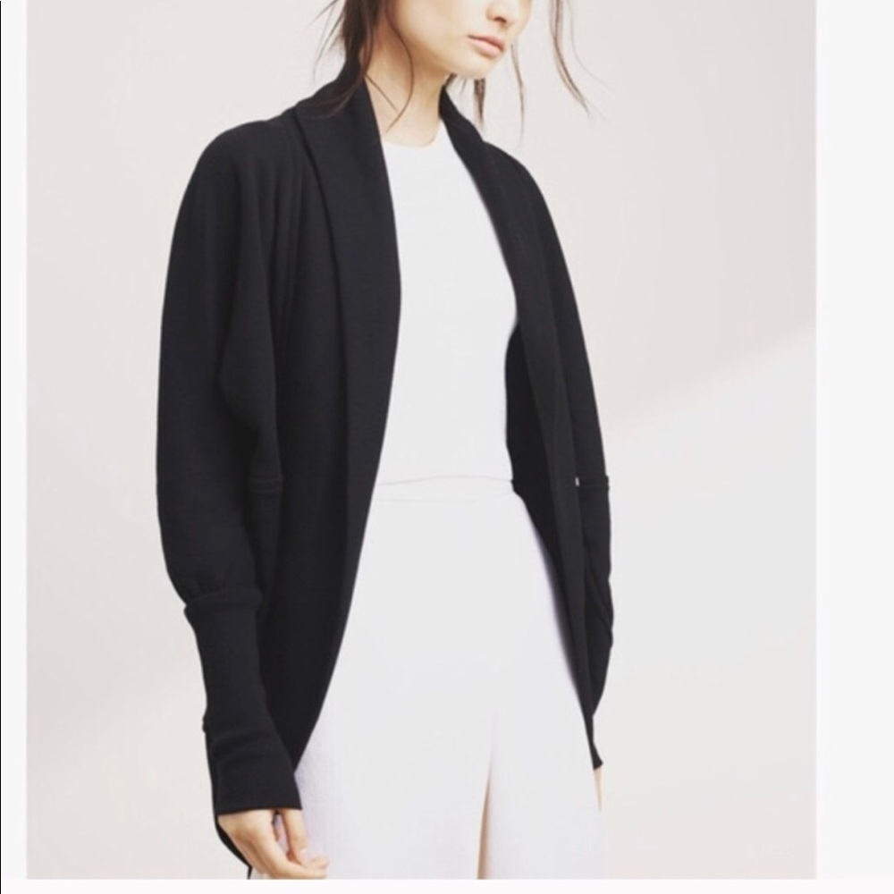 Wilfred by Aritzia black cocoon sweater with studs